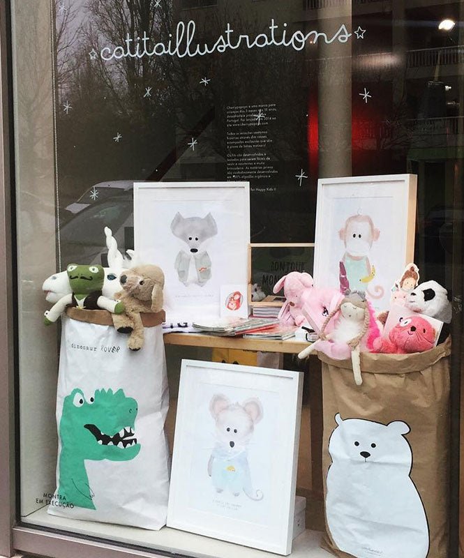 Paperbag Dinosaur Lover - Paperbags Catita illustrations