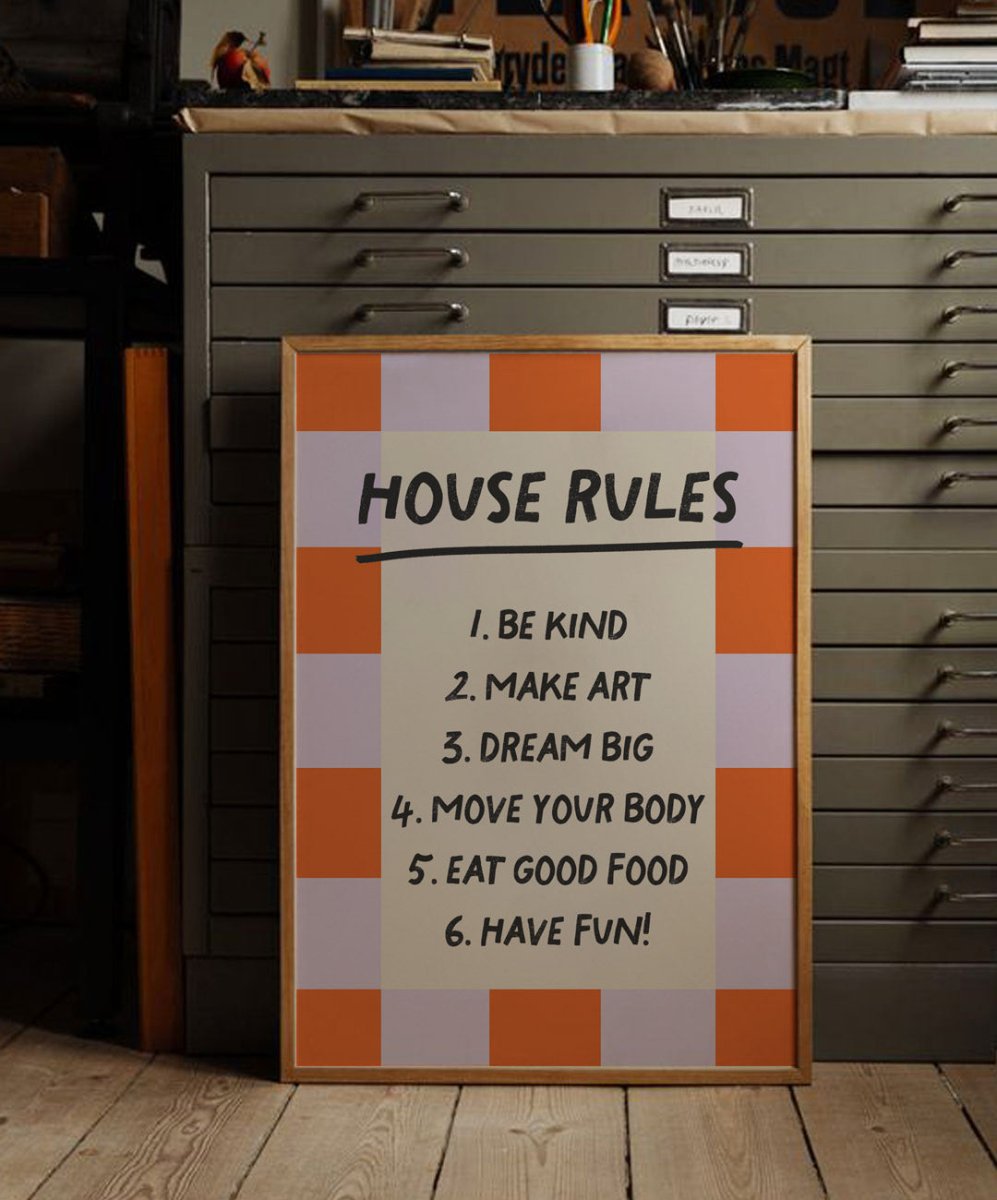 House Rules - Posters Catita illustrations