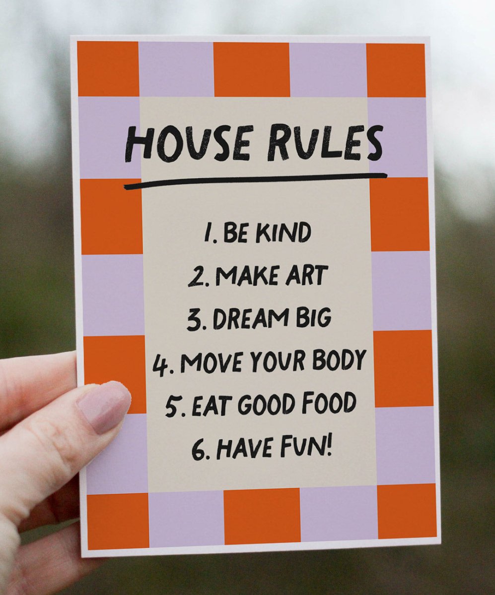 House Rules - Posters Catita illustrations