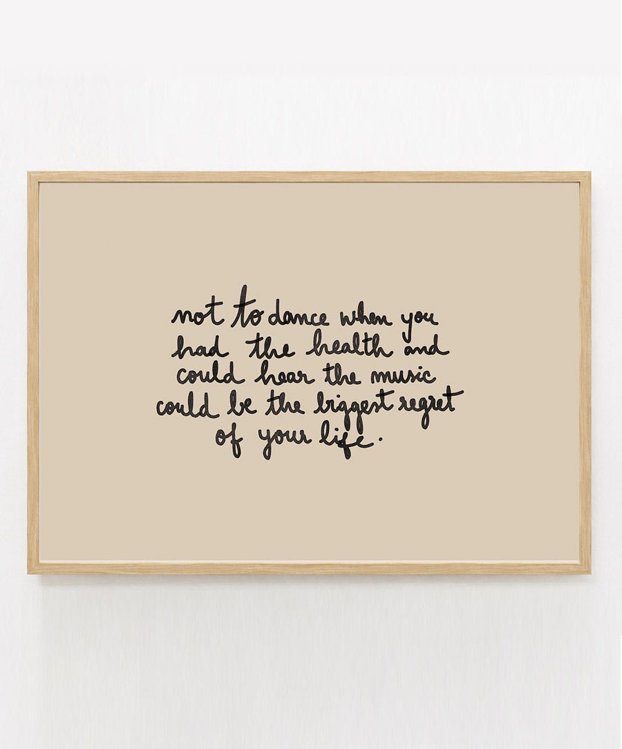 Poster 'No Regrets' - Posters Catita illustrations